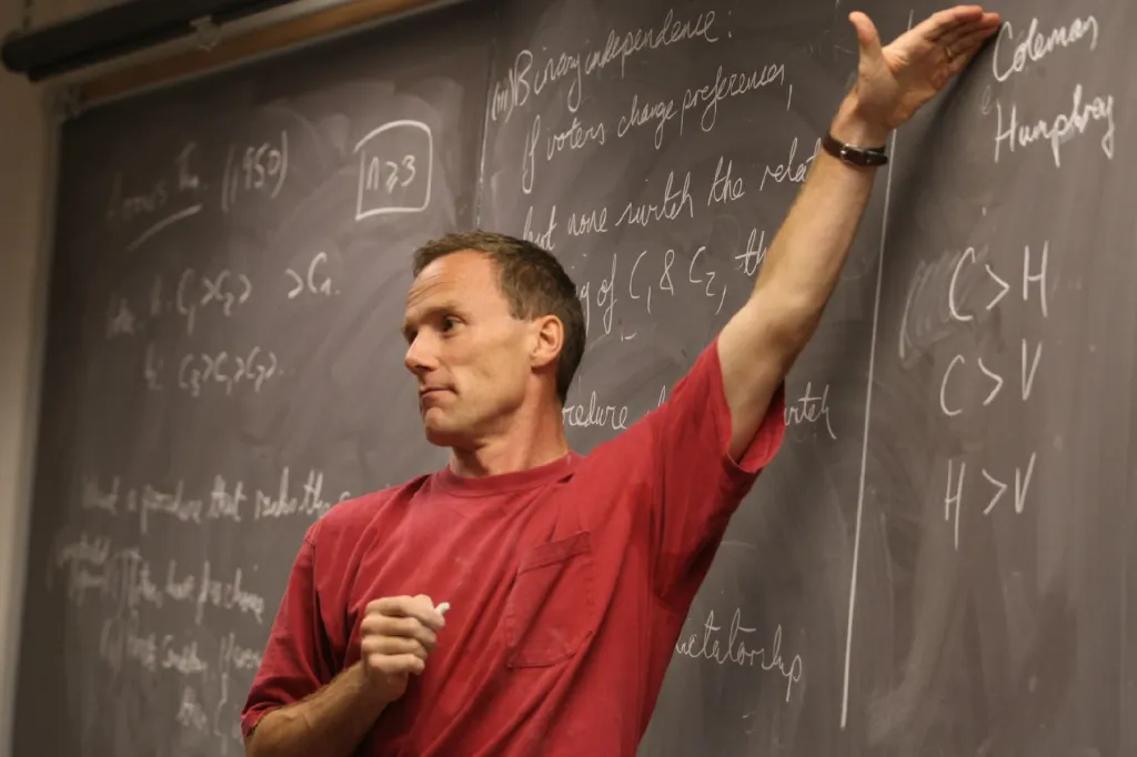 Professor in classroom